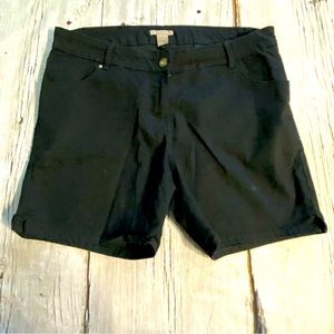 H&M Black Bermuda Shorts